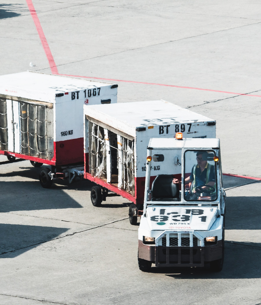 airport baggage truck